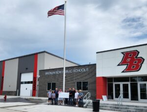 Broken Bow Class of '75 Presents Donation to Broken Bow Schools for Flag and CC Foundation for Scholarship