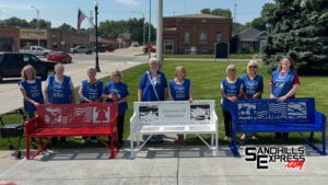 DAR dedicates patriotic benches to be placed outside Custer County courthouse