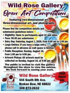 Wild Rose Open Art Competition Entries Due Tomorrow