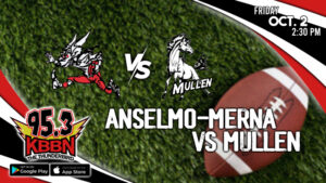 Local Sports Calendar 10/2 - High School Football Anselmo-Merna vs Mullen on KBBN / Broken Bow vs Minden on KCNI