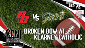 Local Sports Calendar 9/25 - High School Football Broken Bow at Kearney Catholic on KBBN
