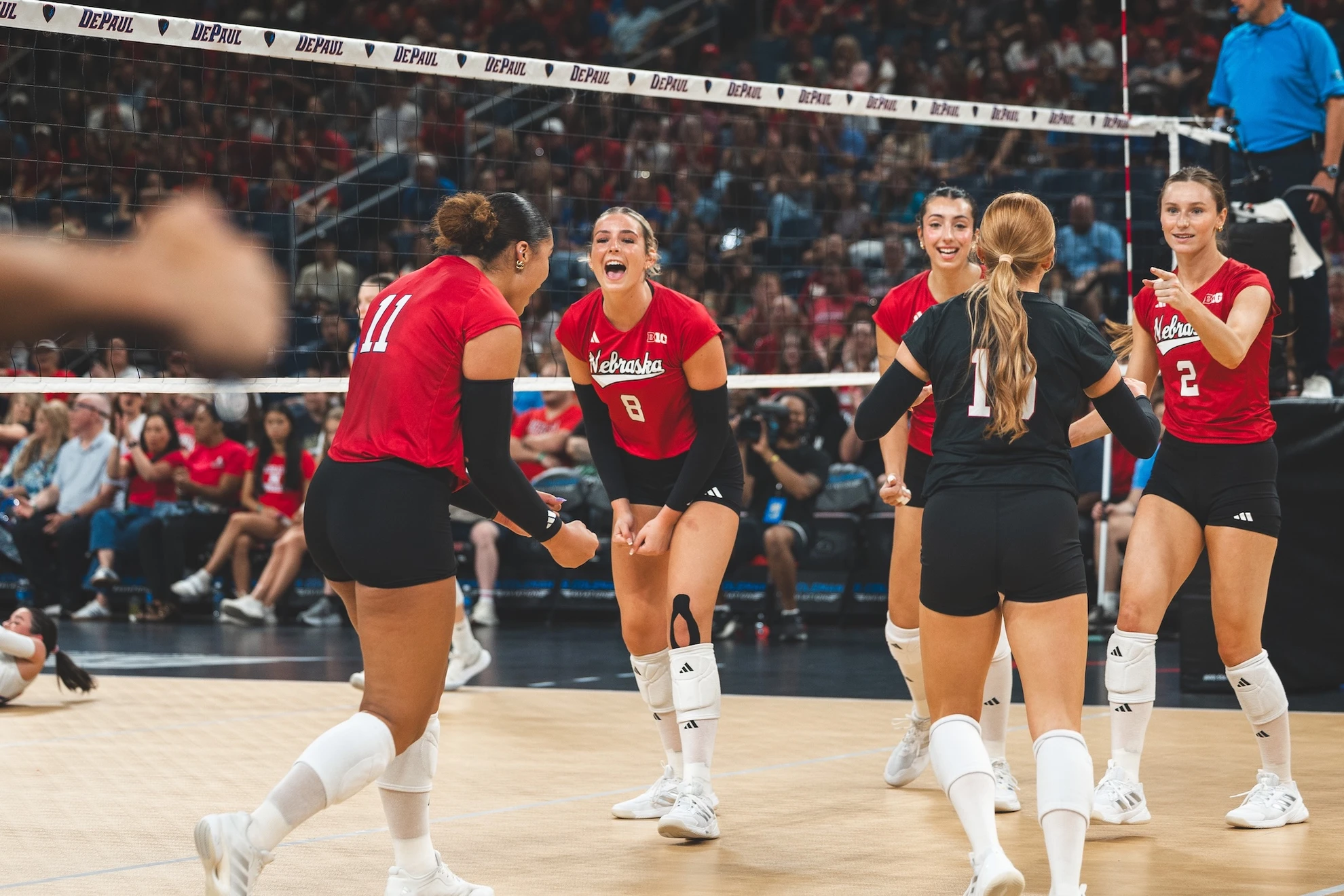 No. 1 Huskers Cruise to Sweep of DePaul - Sandhills Express