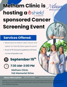 Melham Clinic hosting cancer screening event Tuesday