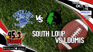 Local Sports Calendar 10/16 - High School Football - South Loup vs Loomis on KBBN / Broken Bow at O'Neill on KCNI