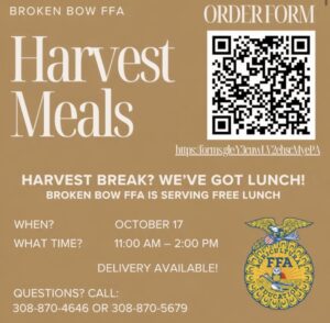 Broken Bow FFA to offer free harvest meals to area farmers Saturday
