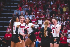 No. 1 Huskers Sweep Top-15 Battle on the Road